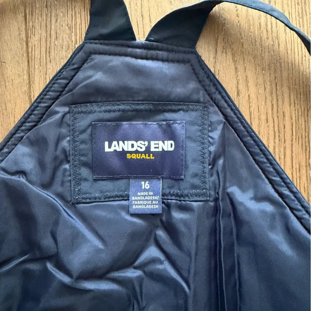 Land’s End Cold Buster Navy Snow Bib